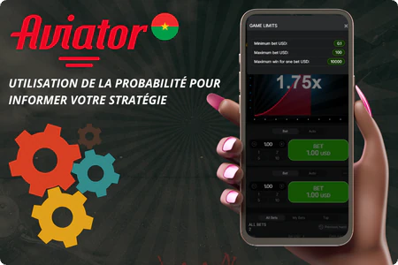 Graphique illustrant la probabilité et la stratégie dans le jeu Aviator